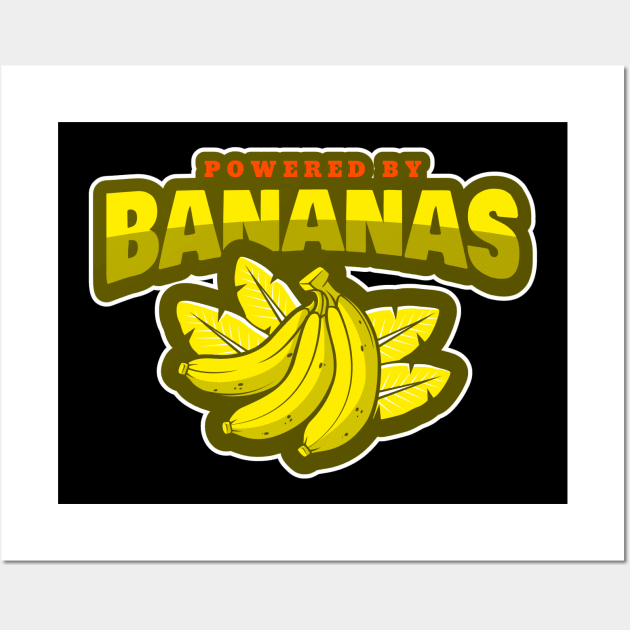 Powered By Bananas Wall Art by poc98